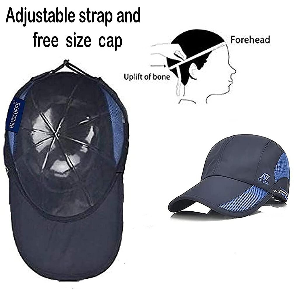 Handcuffs Unisex Caps Cotton Stylish Baseball Cap Adjustable Free Size Summer Hats For Men | Women | Sports | Running | Outdoor Activities | Hiking | Gym (Black)
