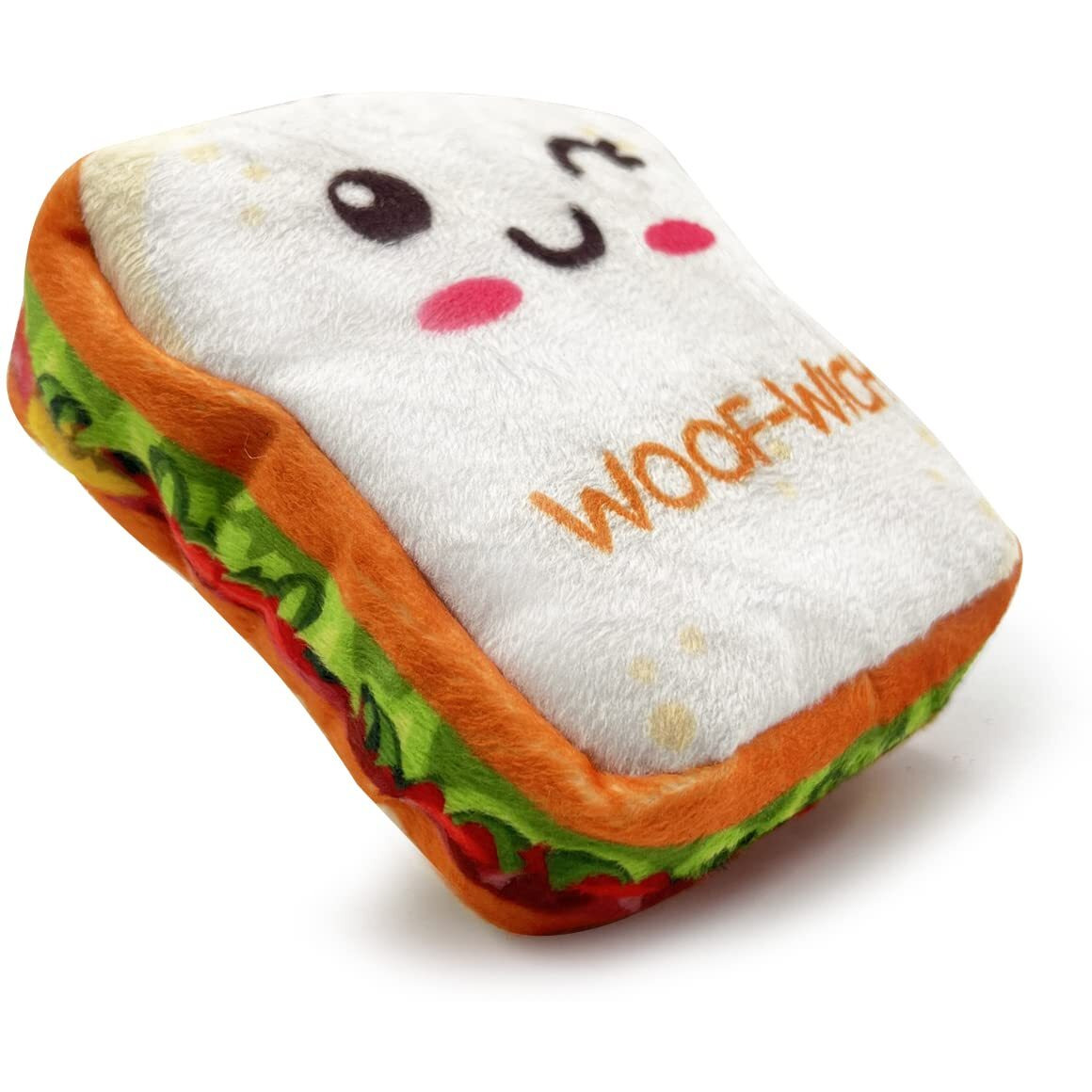 Goofy Tails Food Buddies Sandwich Plush Toys For Dogs| Crinkle Dog Toys For Puppies| Dog Squeaky Toy| Soft Toys For Dogs And Puppies| Pet Toys For Dog| Squeaky Toy For Dogs