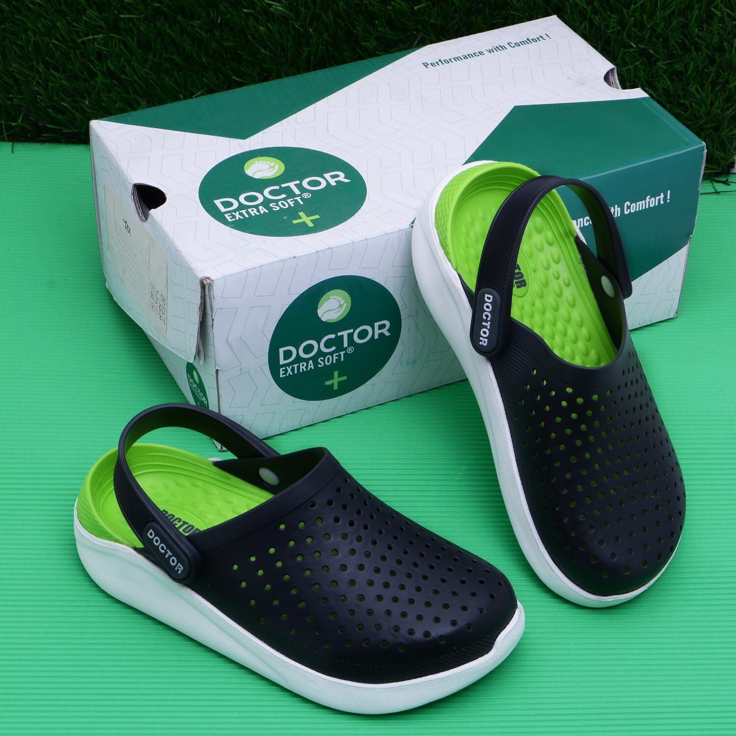 Doctor Extra Soft Unisex-Child Kids Classic Ultra Soft Clogs/Sandals With Adjustable Back Strap| Comfortable & Lightweight| Stylish & Anti-Skid| Indoor & Outdoor Casual Sports Mules Boys/Girls D-509