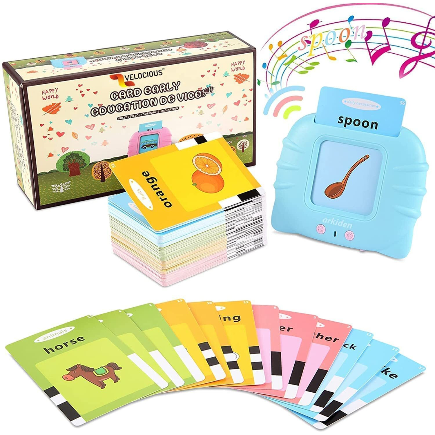 Amitasha Talking Baby Flash Cards Educational Toys For 2 3 4 Years Old, Montessori Learning Math_Skillselectronic Toys For 2-5 Year Old Boys Girls Christmas Gift Toddlers Kids Birthday Surprise