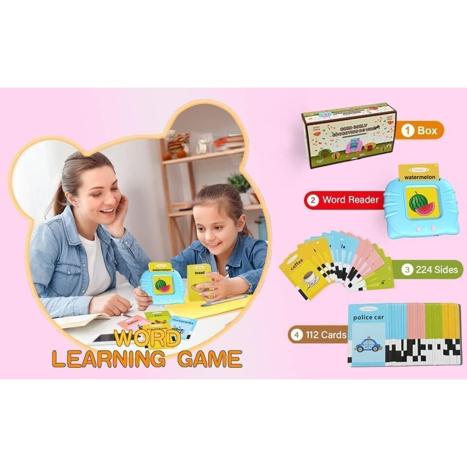 Amitasha Talking Baby Flash Cards Educational Toys For 2 3 4 Years Old, Montessori Learning Math_Skillselectronic Toys For 2-5 Year Old Boys Girls Christmas Gift Toddlers Kids Birthday Surprise
