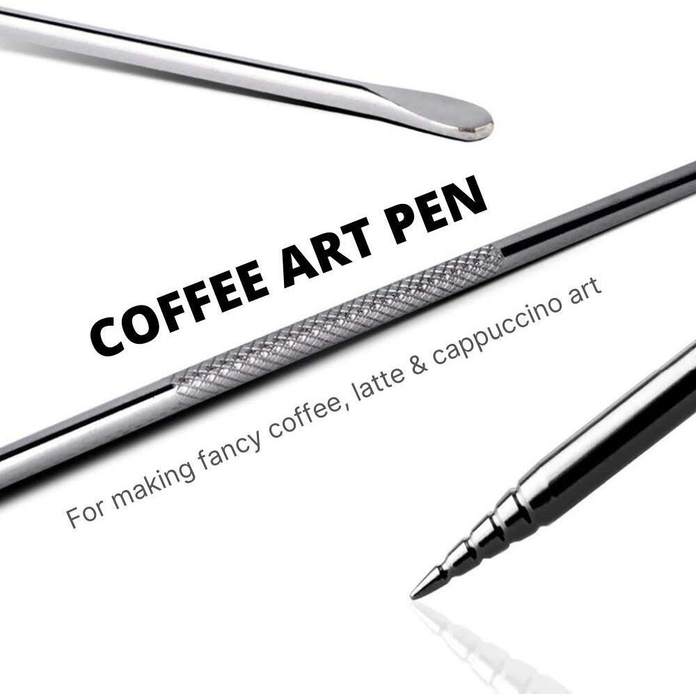 Homepixi Milk Frothing Pitcher (600Ml) With Coffee Art Needle, 304 Stainless Steel Espresso Coffee Pitcher For Latte Art, Jug For Milk Frothing, Barista Tools For Cappuccino & Coffee