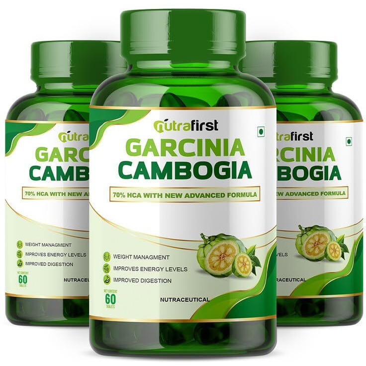Nutrafirst Garcinia Cambogia Tablets (800Mg) With 70% Hca & Green Tea Extract | For Weight Management | Improves Digestion | 60 X 3 Tablets For Men & Women