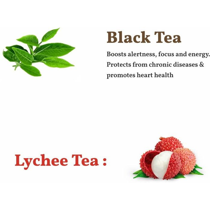 Sancha Tea Boutique, Lychee Tea, Imported Chinese Tea, Original Lychee Flavoured Tea, Finest Fruit Tea, 50G Whole Leaf Tea