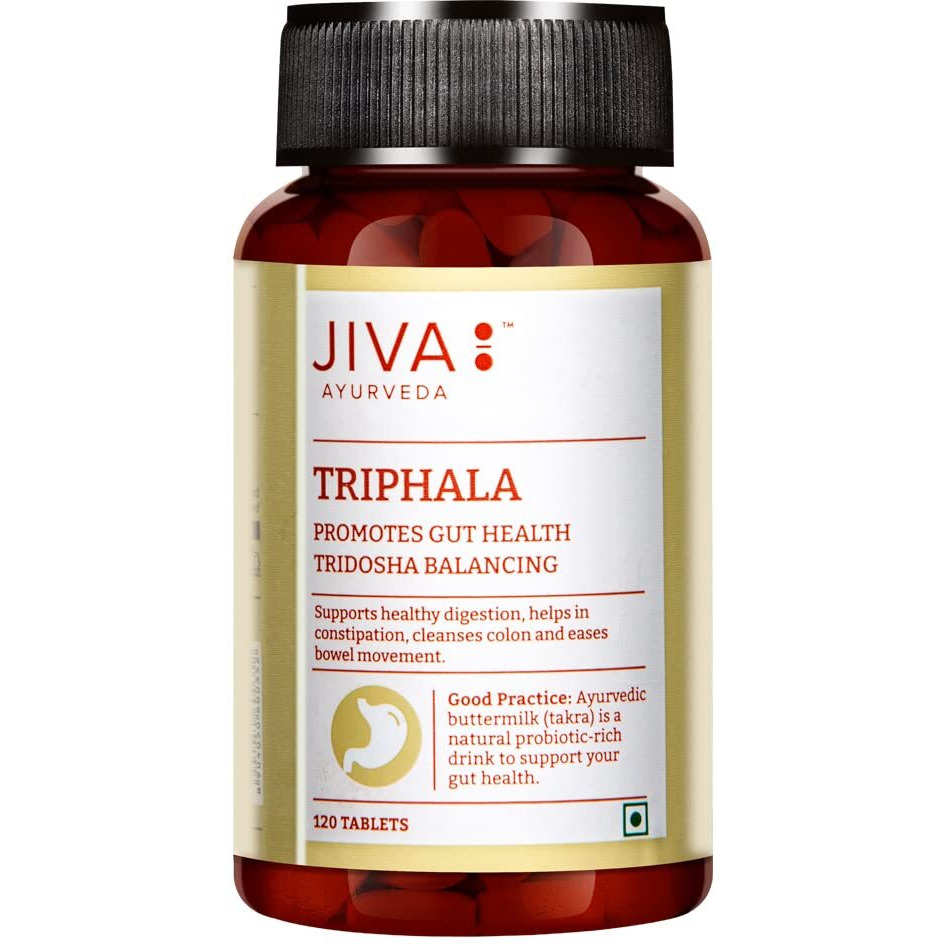 Jiva Triphala - 120 * 3 Tablets | (100% Pure & Natural) An Ayurvedic Formulaion | Helps To Relieves Constipation | Good For Digestion