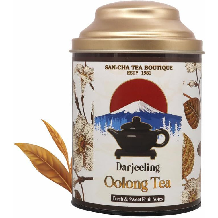 Sancha Tea Boutique, Darjeeling Oolong Tea, Semi Fermented Tea Leaves, Darjeeling Tea, 50G Whole Leaf Tea, Harvested In The Himalayas