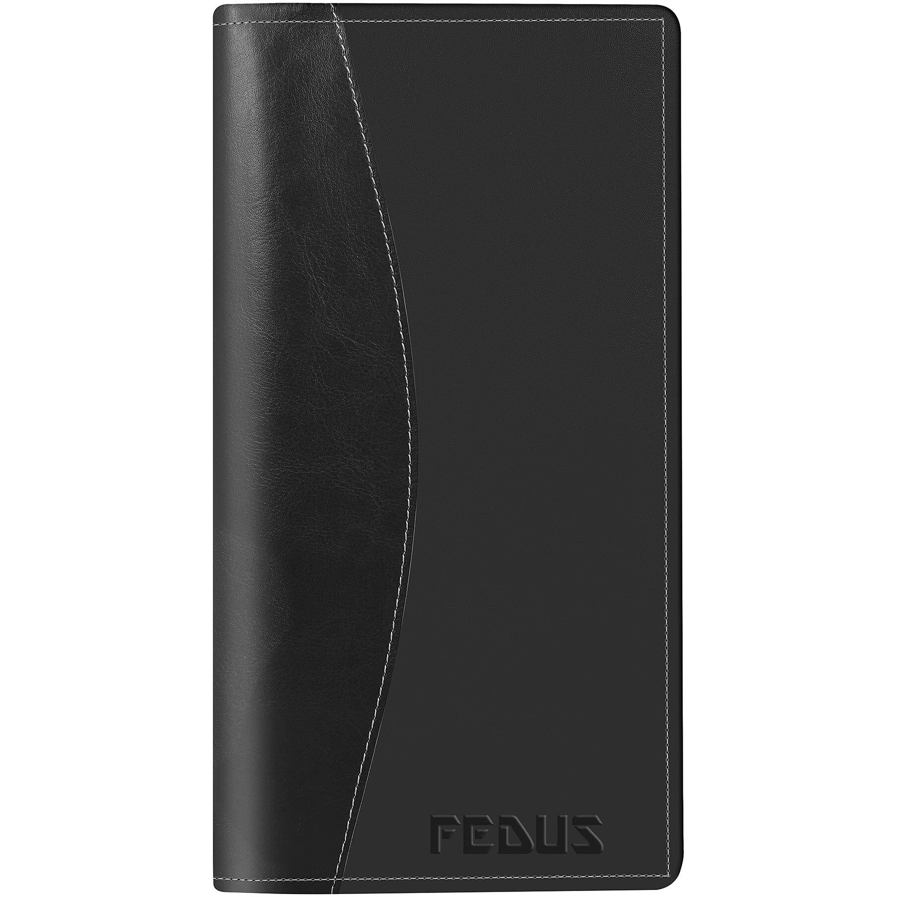 Fedus Cheque Book Holder, Vegan Leather Expanding Handmade Multiple Cheque Book Holder For Cards, Women/Men Cheque Book Wallet, Traveling Wallets, Checkbook Holder, Documents Holder For Office & Home