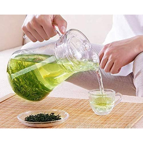 Kikiluxxa Water Jug 1.5 Litre With Lid,Iced Tea Pitcher, Water Jug, Hot Cold Water, Milk And Juice Beverage Carafes (Trinayo Jug)