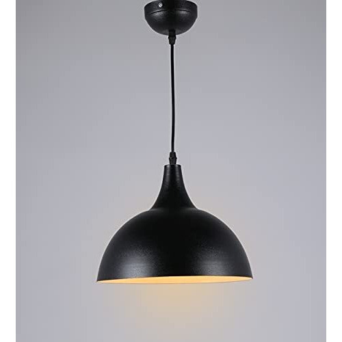 Gauvik Aluminium Pendant Lamp/Hanging Lamp/Ceiling Light For Bedroom, Living Room, Restaurants, Dining, Coffee Shop, Home And Office. (H/L 0042 Black)