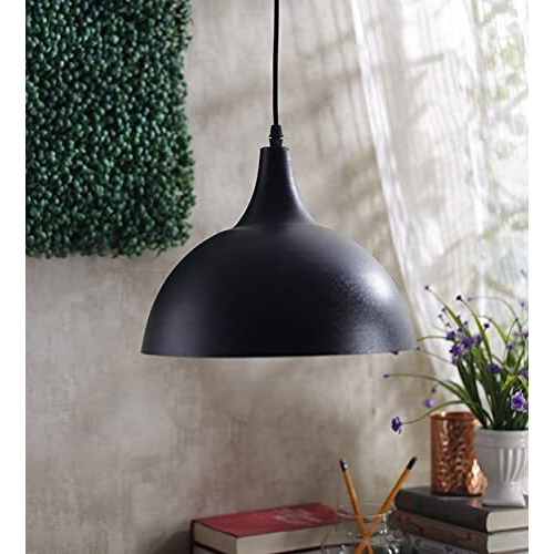 Gauvik Aluminium Pendant Lamp/Hanging Lamp/Ceiling Light For Bedroom, Living Room, Restaurants, Dining, Coffee Shop, Home And Office. (H/L 0042 Black)