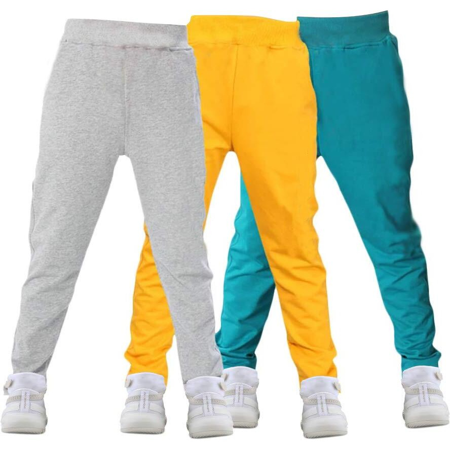 Kyda Kids 100% Cotton Boys Summer Track Pant-Regular Fit Printed Sports Pants For Boy's,Multicolor,13-14 Years(Pack Of 3)