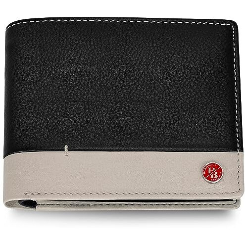 Hornbull Jackson Black Purse | Branded Quality Mens Wallet With Rfid Blocking | Wallets Men Genuine Leather | Purse Men Leather (Black1)