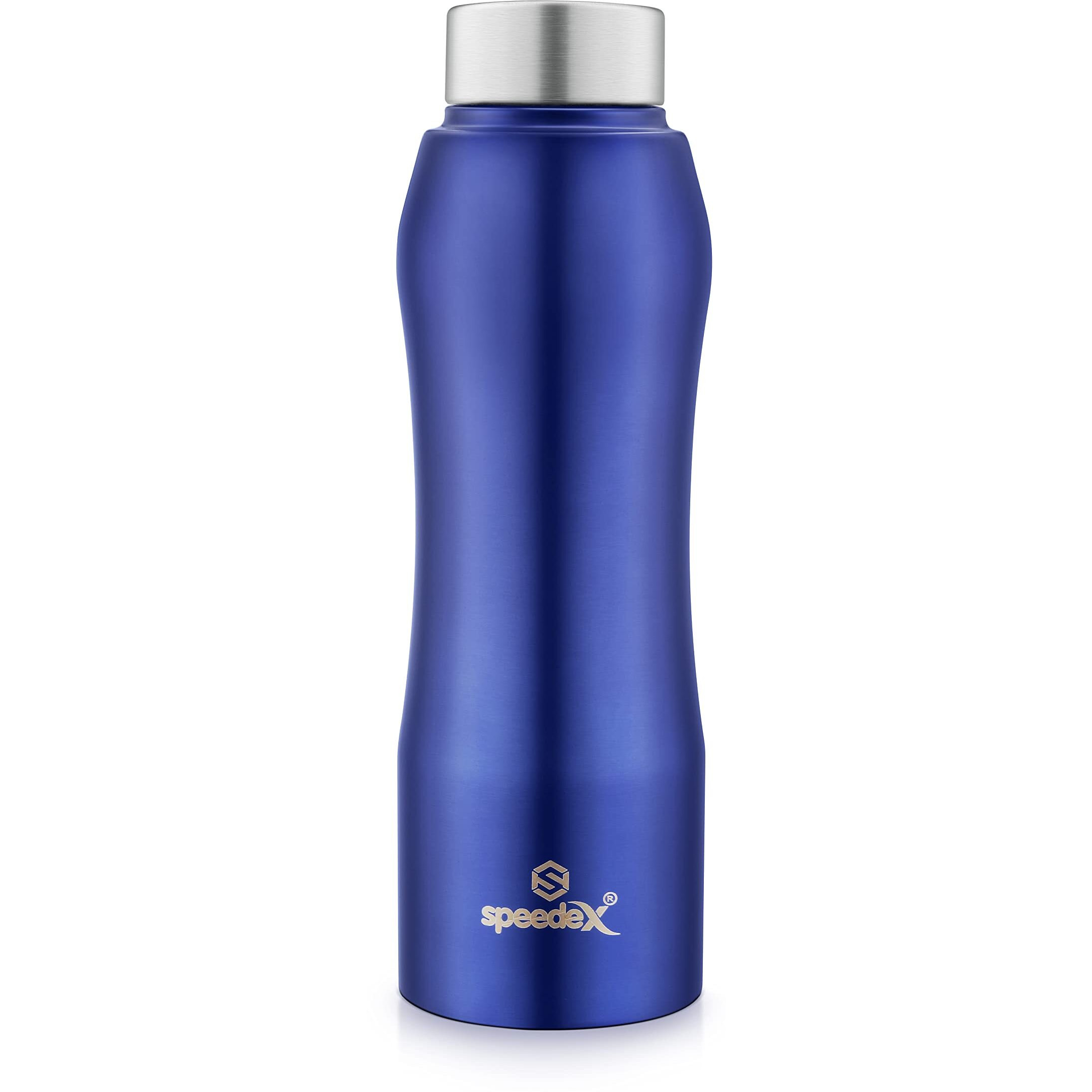 Speedex Stainless Steel Water Bottle 1 Ltr For School, Gym, Office Bottles 1 Litre For Boys, Girls, Men, Women, Kids, Fridge, Blue Colour, Set Of 1, Screw Cap