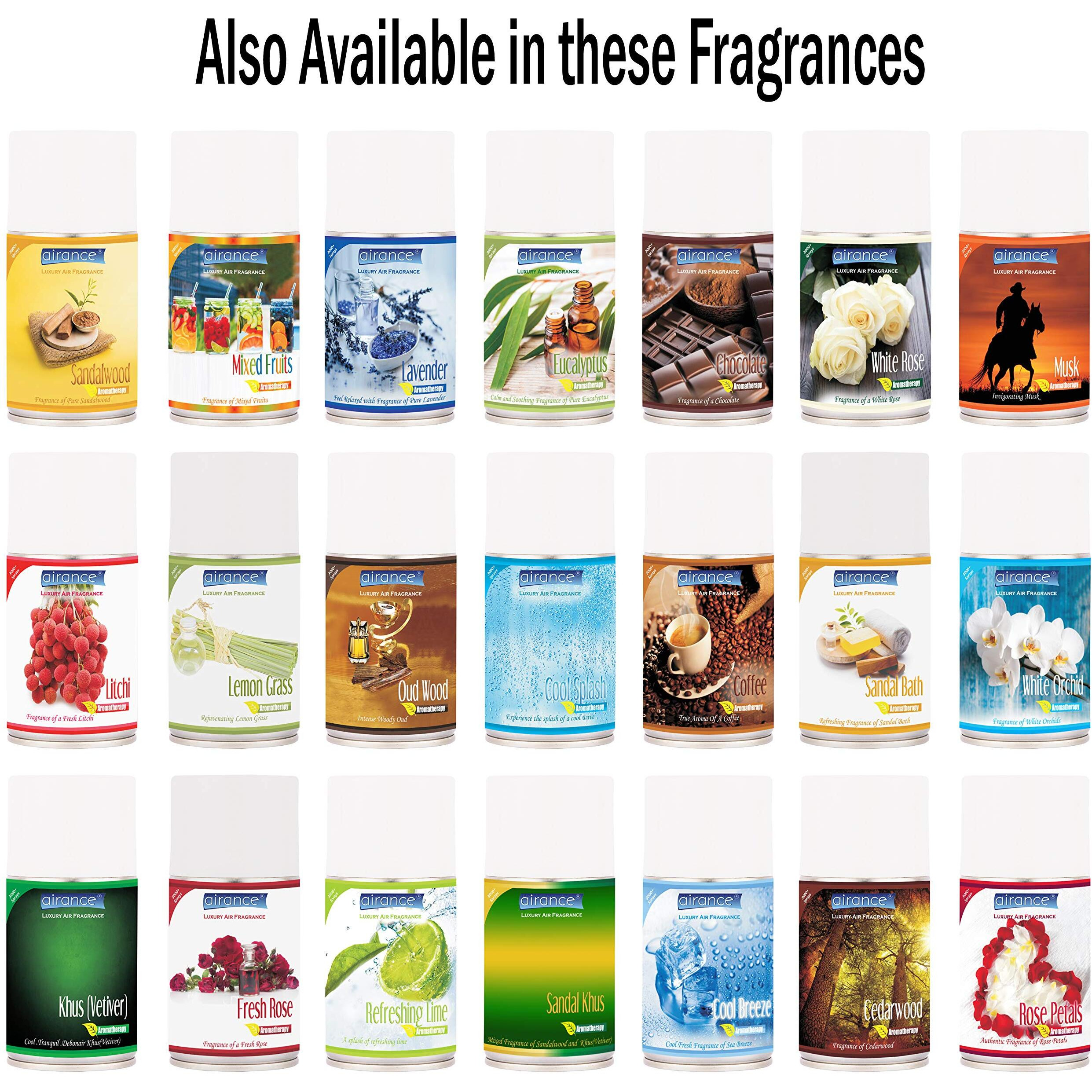 Airance Room Freshener Spray Automatic Refill/Air Freshener/Perfume Spray/Fragrance Aroma Refill - Air Freshener Coffee - 250 Ml - Pack Of 4 - Fit All Machines Using 250/300 Ml Bottles