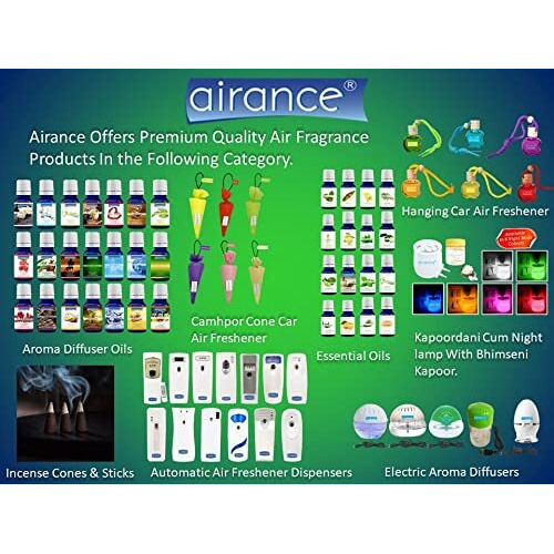 Airance Room Freshener Spray Automatic Refill/Air Freshener/Perfume Spray/Fragrance Aroma Refill - Air Freshener Coffee - 250 Ml - Pack Of 4 - Fit All Machines Using 250/300 Ml Bottles