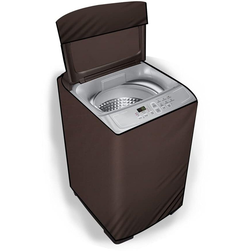 Stylista Top Load Fully Automatic Washing Machine Cover Compatible For Samsung 6 Kg, 6.2 Kg, 6.5 Kg, 7 Kg & 7.5 Kg Coffee