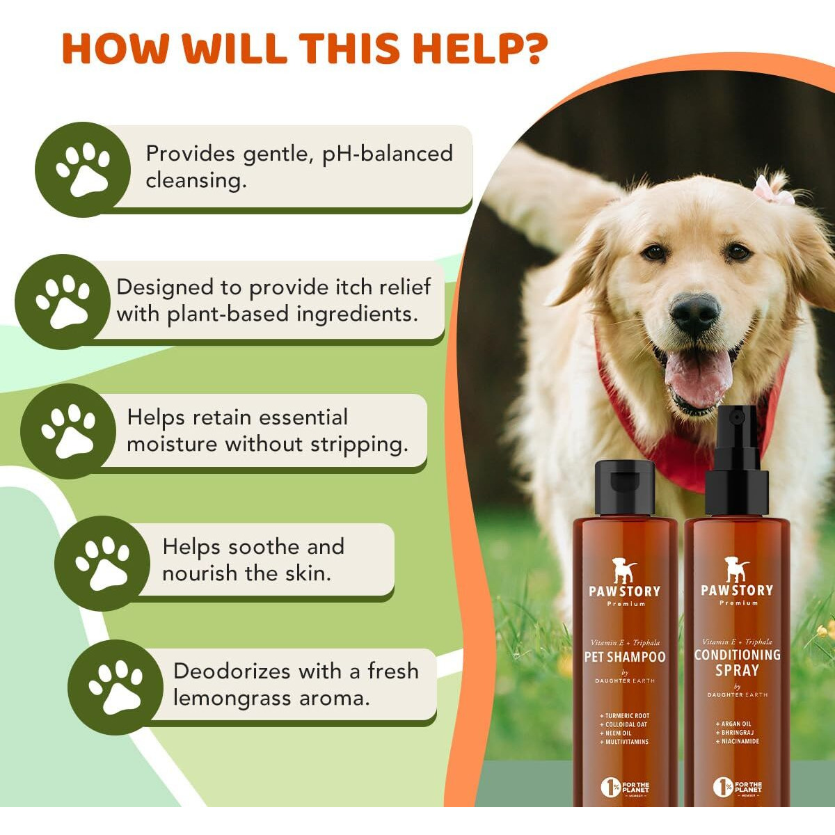 Pawstory Bath & Play Kit For Pets | Pet Shampoo & Conditoner Spray & Anti-Stress Chew Toy | Ayurveda Enriched, Plant-Based, 100% Vegan - Combo
