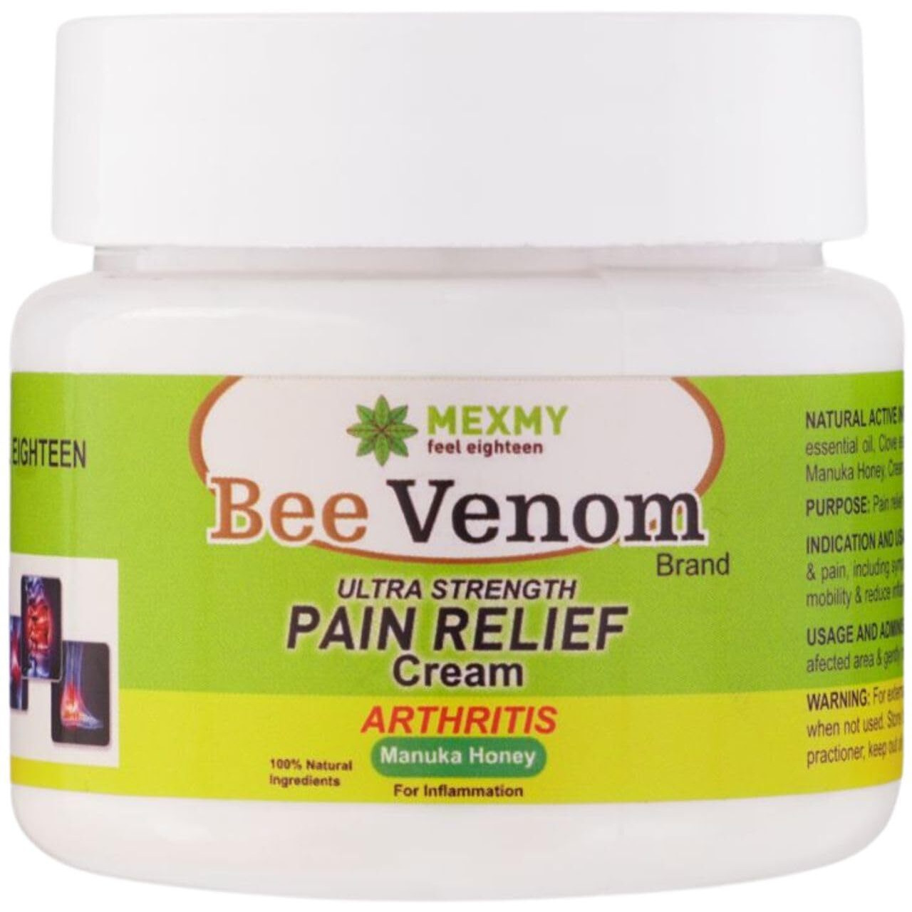 Bee Venom Pain Relief Cream For Strong Ayurvedic Joint Pain Relief Cream, Knee Pain, Neck Pain, Back Pain, Shoulder Pain, (Pack Of 1-300Gm)