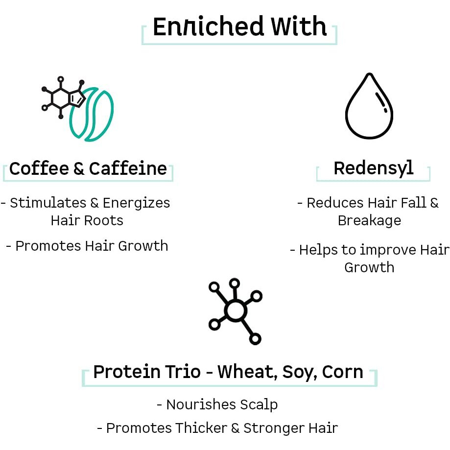 Mcaffeine Coffee Scalp Tonic For Hair Growth With Redensyl & Proteins | Controls Hair Fall & Breakage, Stimulates & Energizes Hair Roots | For Men & Women | Sulphate Free (100Ml)