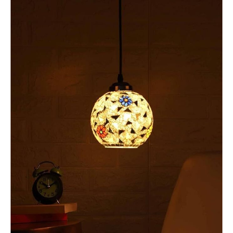 Gauvik Robin With Bulb Pendant Lamp/Hanging Lamp/Ceiling Light For Bedroom, Living Room, Restaurants, Dining, Coffee Shop, Home And Office.(Pack Of 1)
