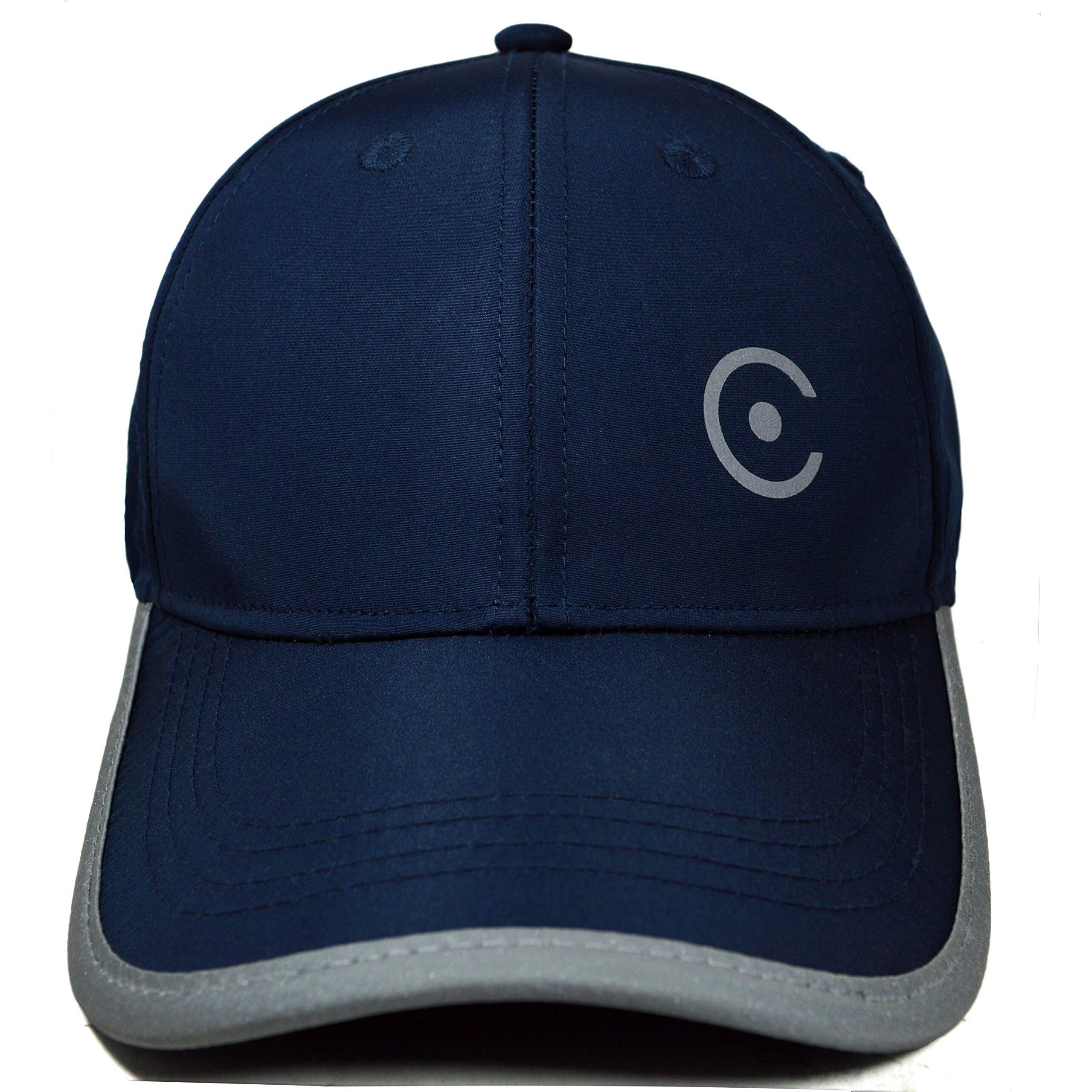 Coreteq Polyester Unisex Water Resistant Rapid Dry Lightweight Sports Cap With Adjustable Strap (Pack Of 1) (Marine Blue, Free Size)