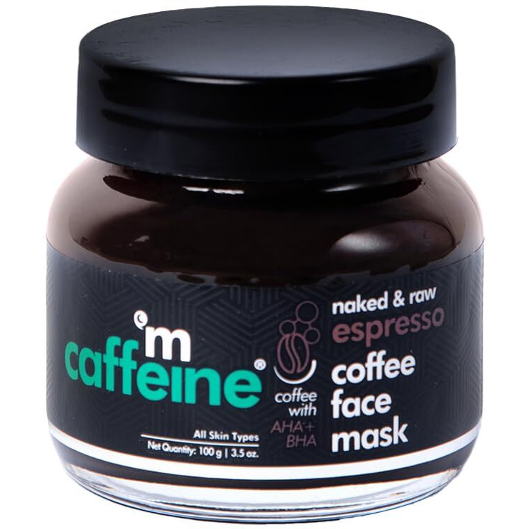 Mcaffeine Exfoliating Coffee Face Pack For Glowing Skin | Face Mask With Natural Aha For All Skin Types | Removes Blackheads, Whiteheads & Dirt (100Gm)