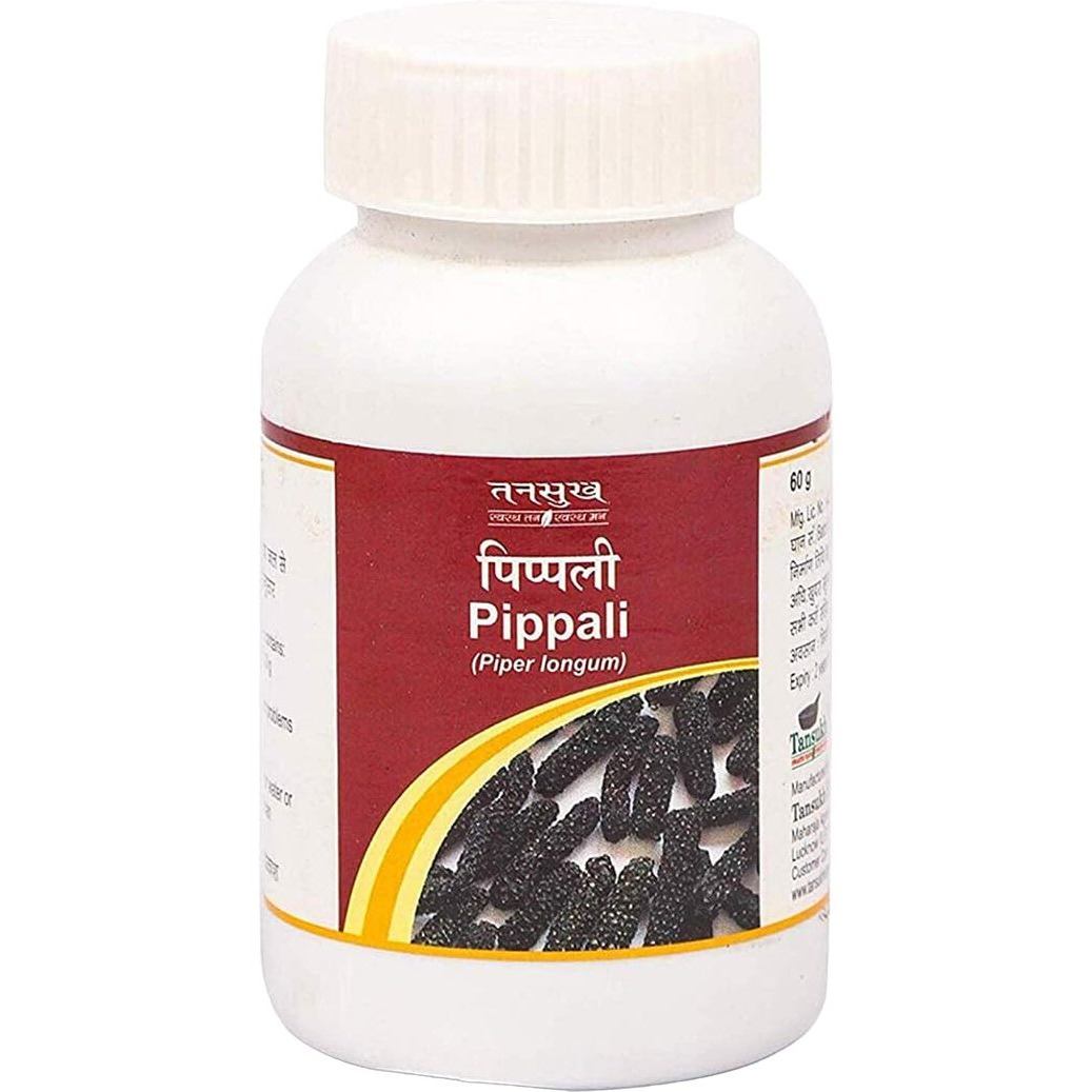 Tansukh Pippali Powder - Pack Of 60Gm | Ayurvedic Pipali Churna, Long Pepper Piper Longum | Authentic Spice From India | Immunity Booster | Ideal For Cooking, Seasoning, And Ayurvedic Use