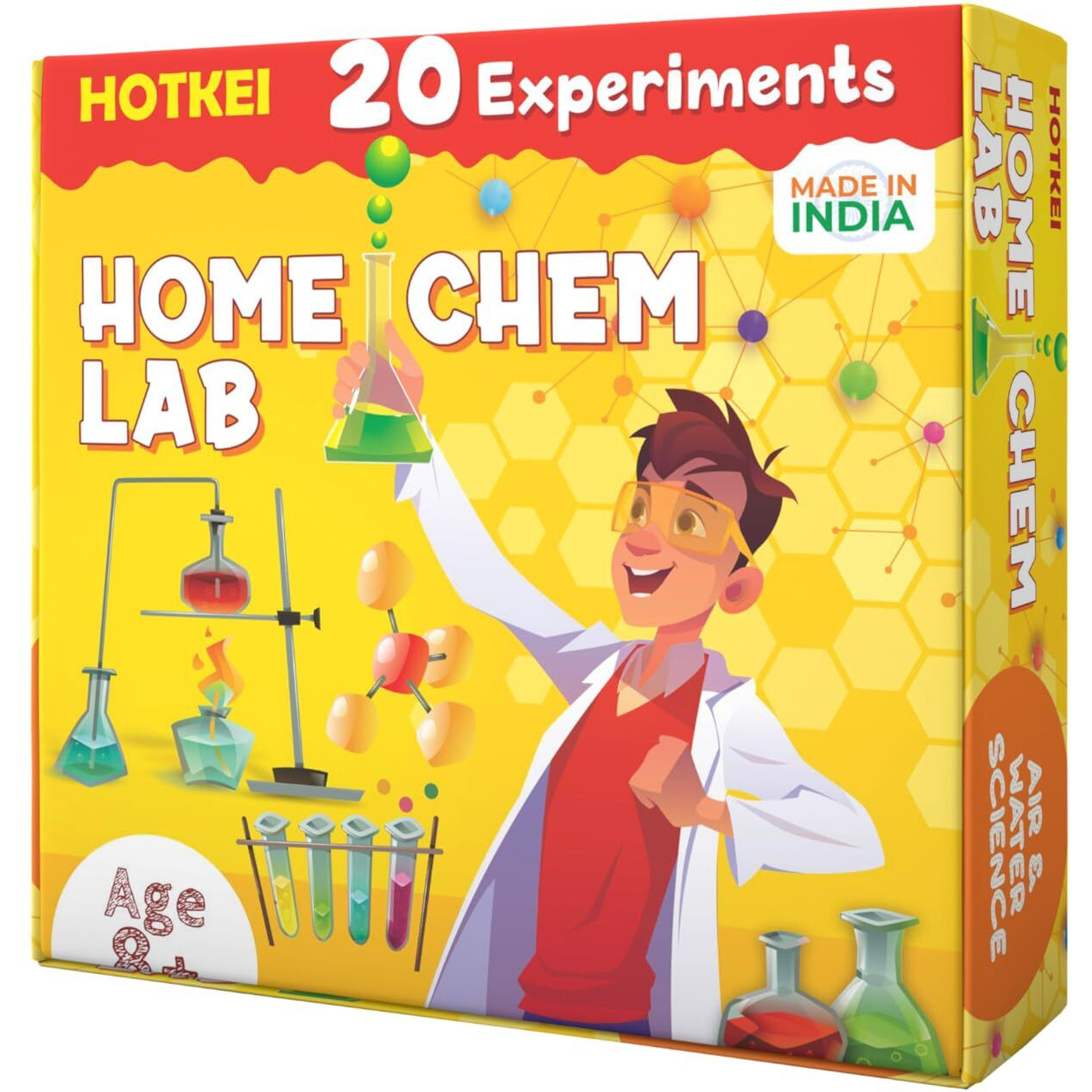 Hotkei Educational Chemistry Science Experiment Kit Games Gift Toys For Kids Boy Girl Aged 8 10 12 Year Stem Scientific Lab Kit Project Toy Birthday Gifts For Boys Girls Home Chem Lab Toy Science Kit