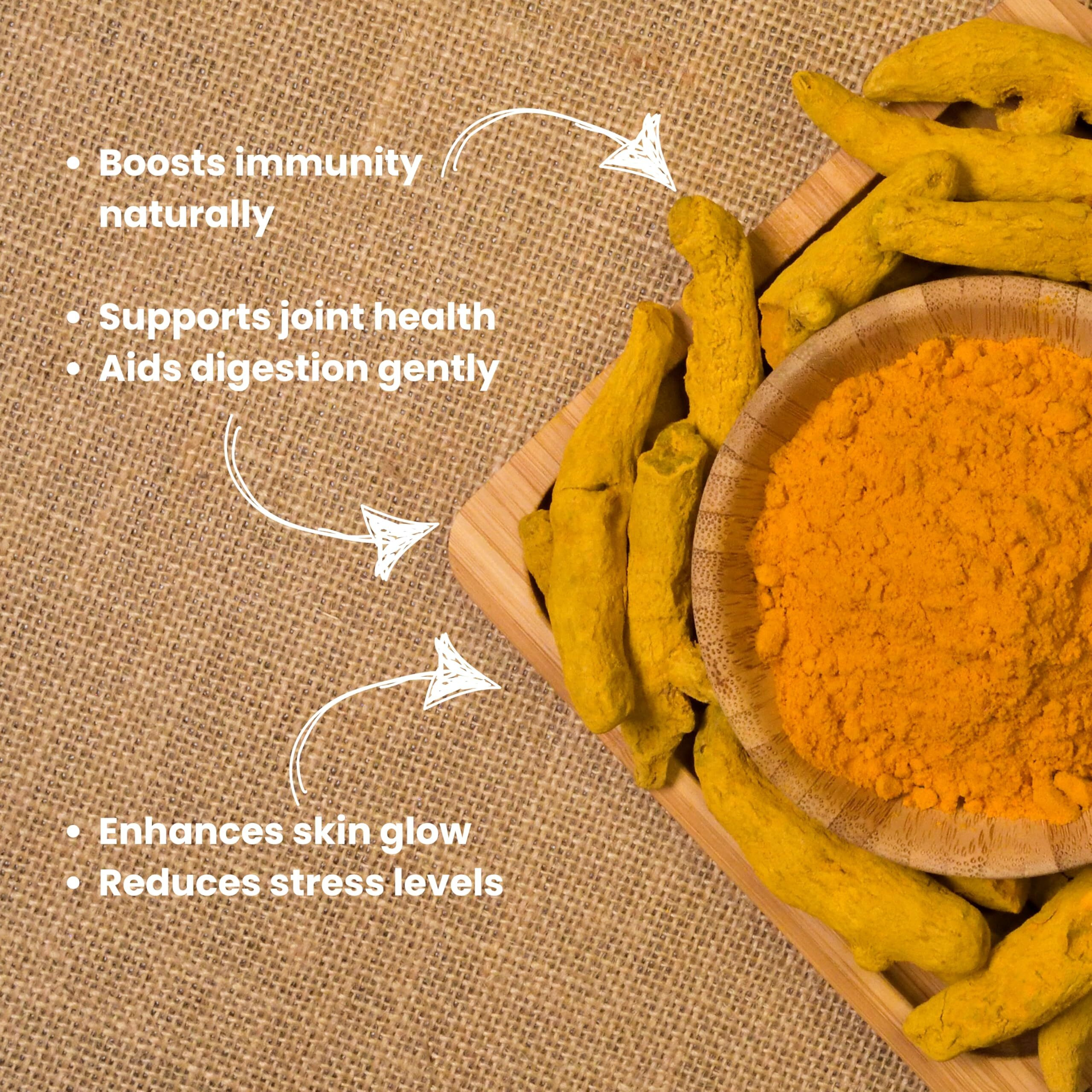 Hygeia Lakadong Instant Turmeric Mix | 100G (40 Cups) | Golden Milk Powder | 100% Natural, Organic & Ayurvedic | Immunity Booster | Brew Hot Or Iced Tea | Caffeine-Free, Non-Gmo, Gluten-Free, Vegan