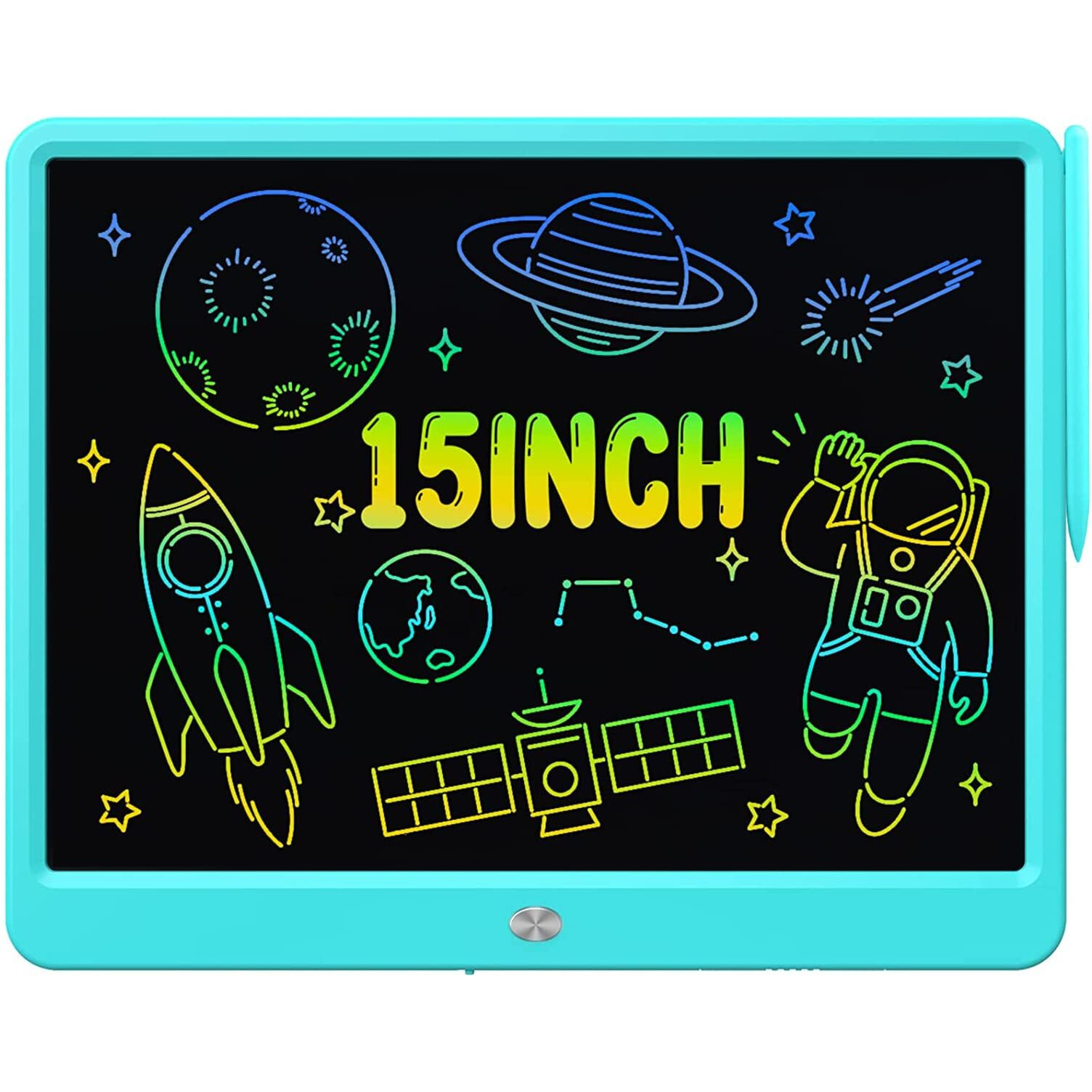 Proffisy Lcd Writing Tablet 15 Inches Colorful Screen Drawing Pad, E-Note And Scribbler Boards For Kids, Electronic Educational Learning Toys For 3-12 Year Old Girls