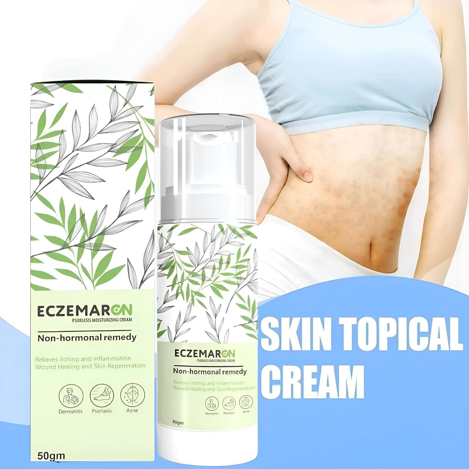Eczemaron Fungal Cream For Men & Women Ayurvedic Itchcoat Anti Fungal Malam For Ringworm Itching Eczema Cream- 50G ((Pack Of 1))