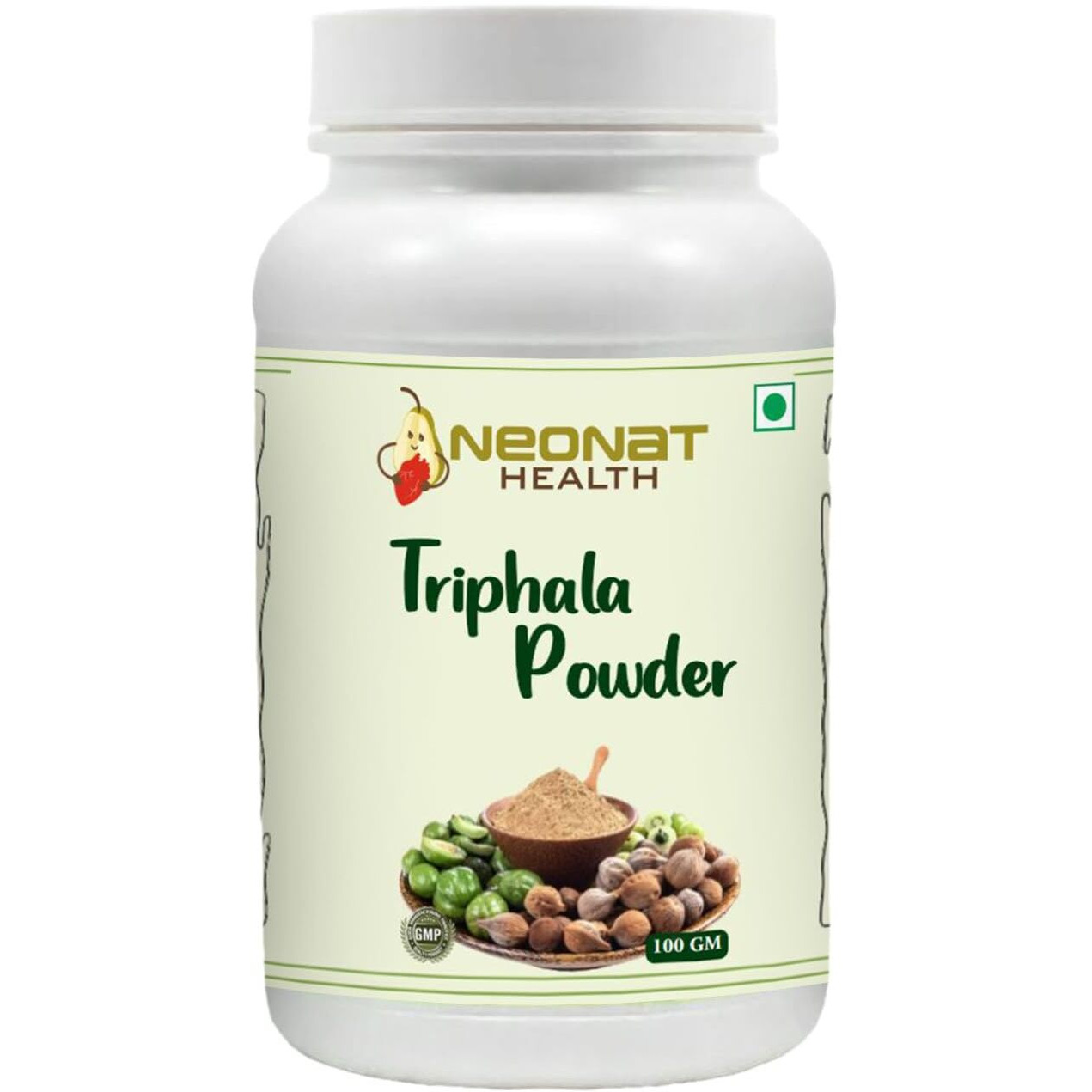 Neonat Health Triphala Powder / Churna 100Gm, Natural Immunity Booster For Men And Women, Rich In Antioxidants Stress Relief And Digestive Support, Ayurvedic Blend Of Amla, Haritaki And Bibhitaki Herbal Wellness
