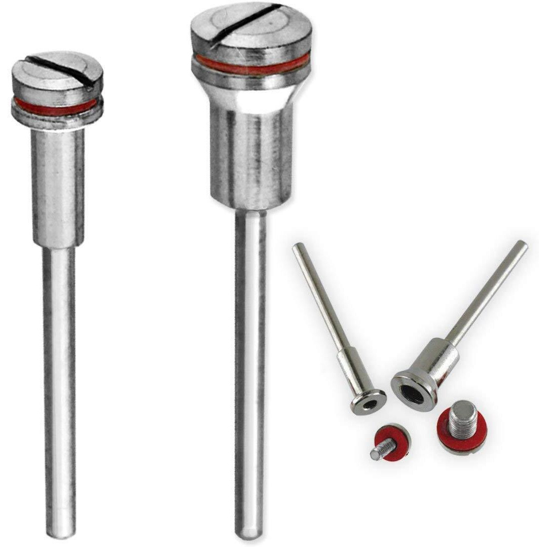 DIY Crafts Silver, Pack of 4 Pcs, Shank Arbor Cut-Off Wheel HSS Mandrel Holder Fit DIY Tools (Silver, Pack of 4 Pcs)