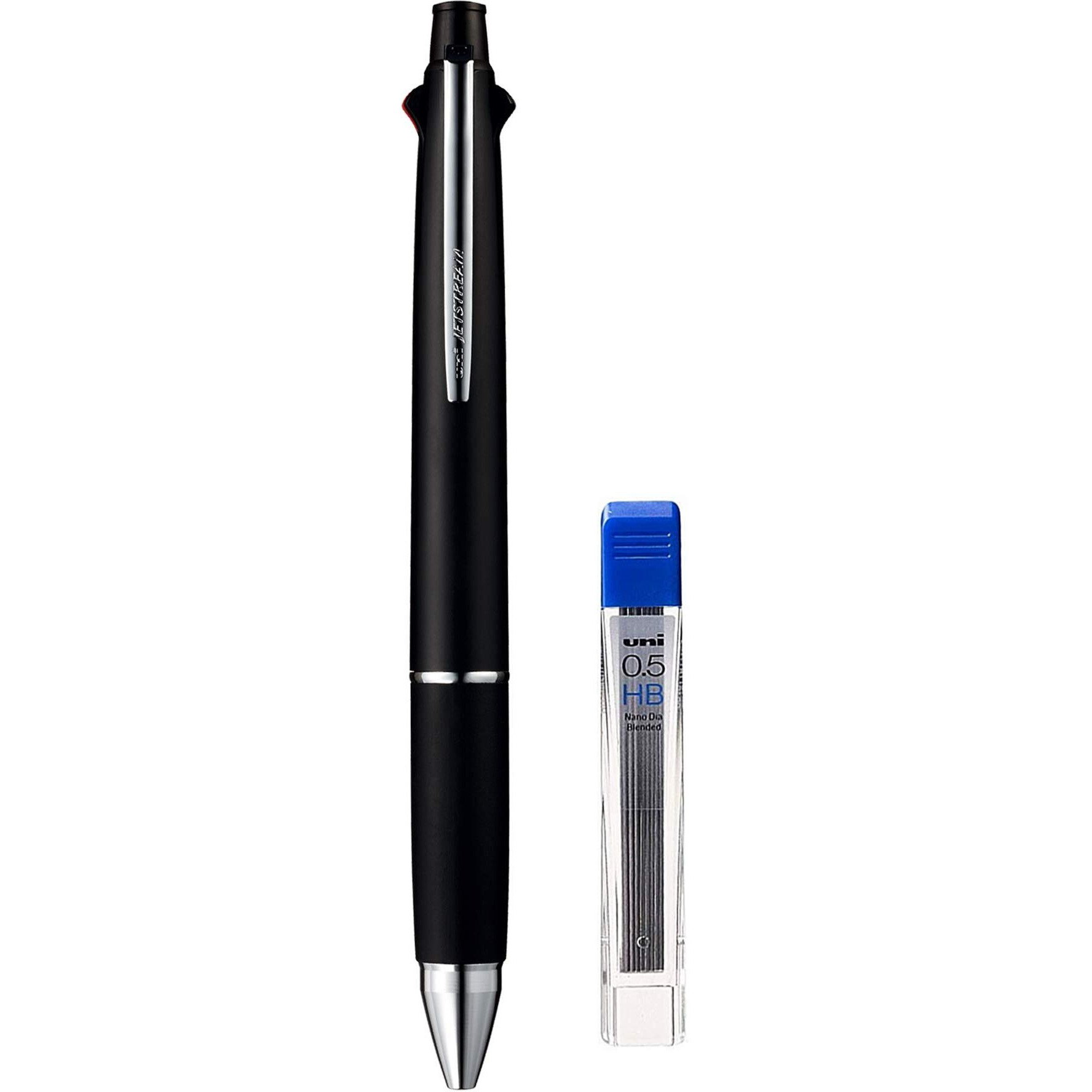 uni-ball Jetstream MSXES-1000 0.7mm 4 Color multifunctional Ball Point Pen With 0.5mm Mechanical Pencil & 0.5 HB Lead | Black, Blue, Red & Green Ink, Pack of 1 (Color & Design May Vary)