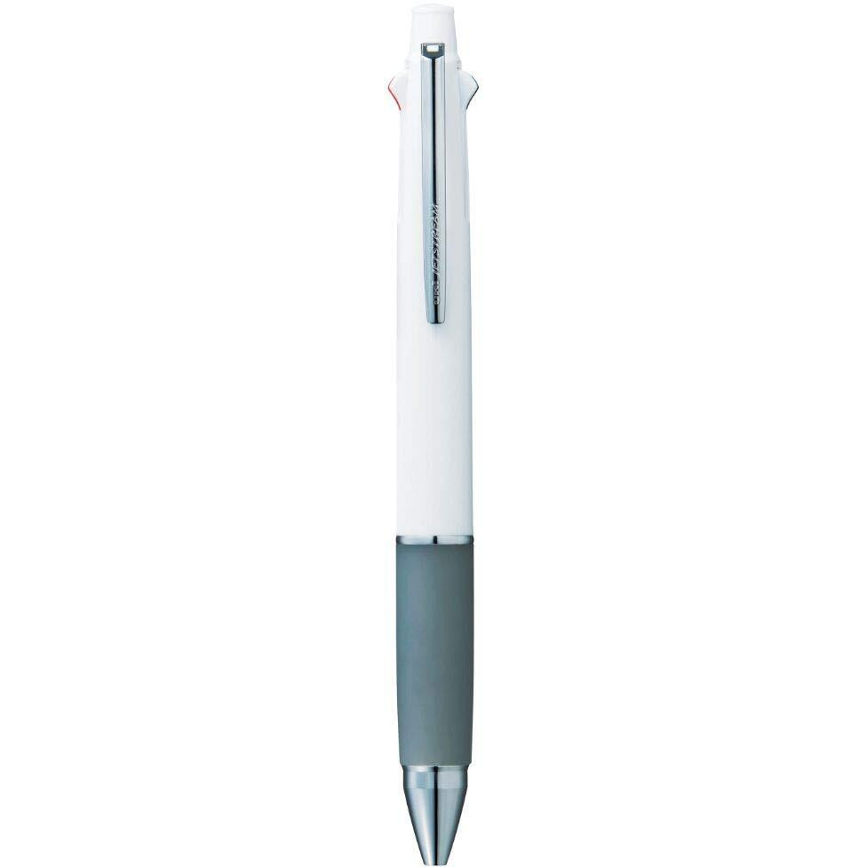 uni-ball Jetstream MSXES-1000 0.7mm 4 Color multifunctional Ball Point Pen With 0.5mm Mechanical Pencil & 0.5 HB Lead | Black, Blue, Red & Green Ink, White Body, Pack of 1