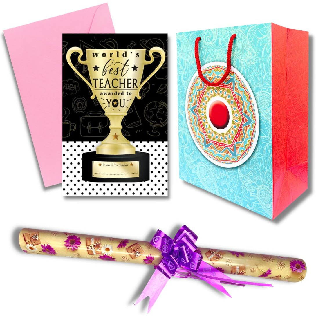 Almoda Creations Greeting Card for Sir, Madam, Teacher | Teacher's Day Greeting Card Gift - Teacher Thank You For Everything