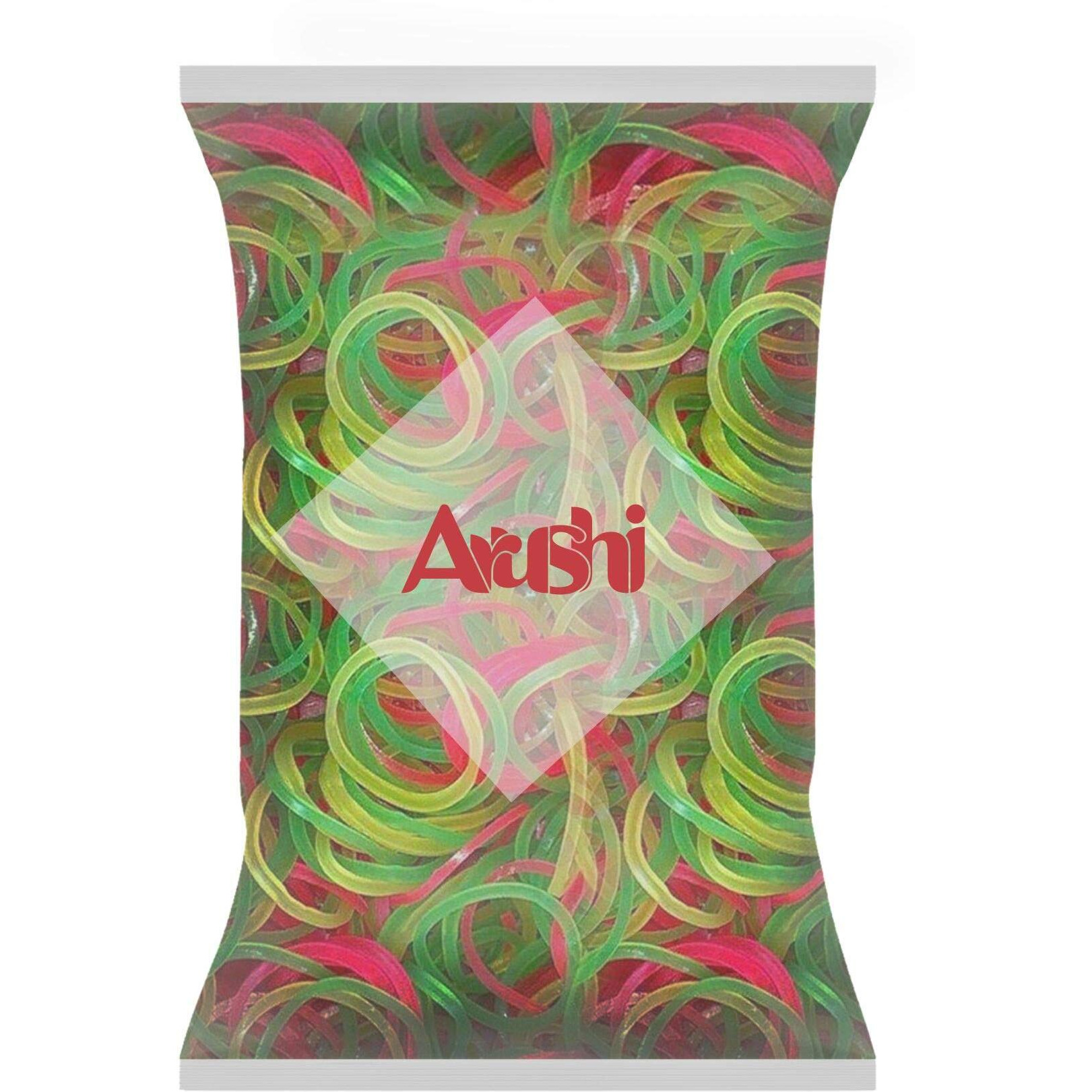 Arushi Rubber Bands for Office, Home and Kitchen (Multi Color, 4 Inch) Pack of 200 Grams (4 Inch)