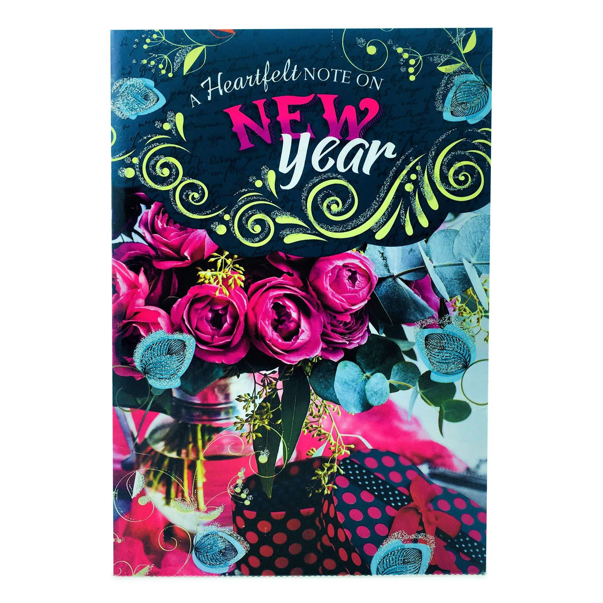 Almoda Creations Happy New Year Premium Greeting Card (F4)