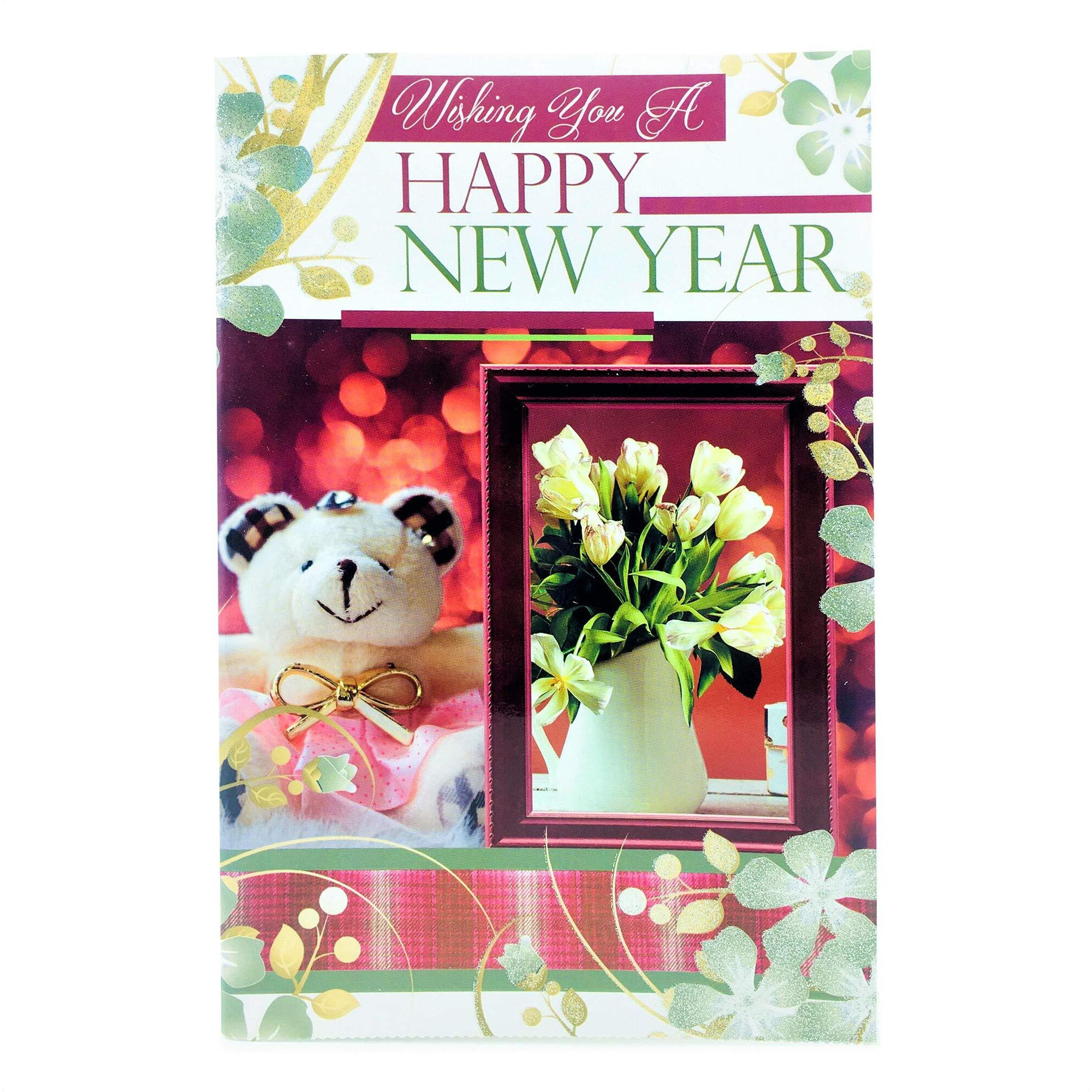 Almoda Creations Happy New Year Premium Greeting Card (F5)