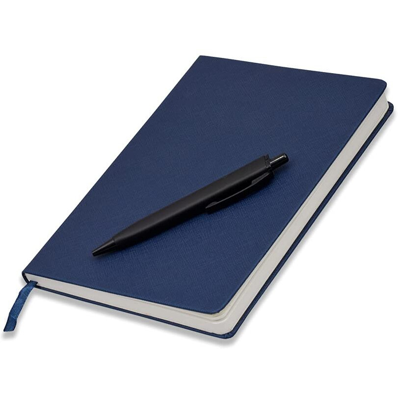 COI Blue A5 Designer Undated Diary Planner Gift for Men | Women | Boss | Employee with Pen