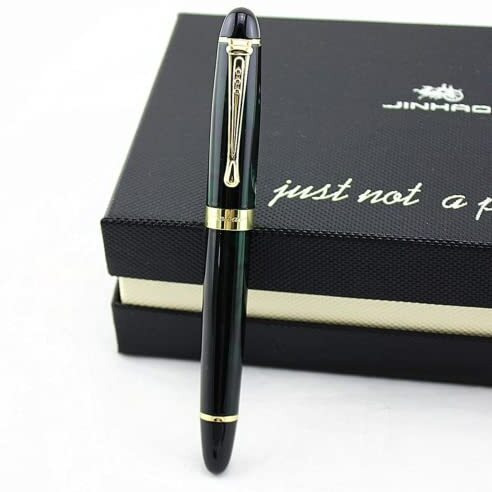 HAYMAN Jinhao x450 Gold Plated Premium Fountain Pen with Gift Box (P-205)