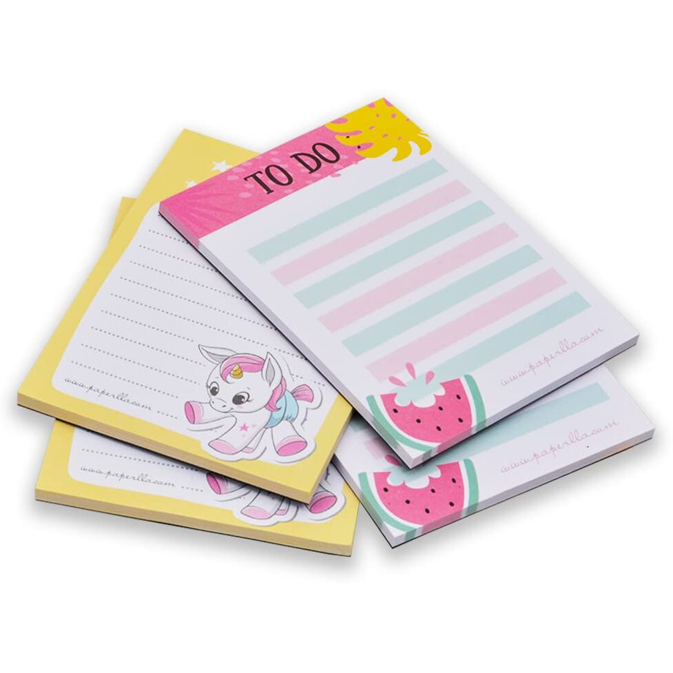 COI MEMO Pads Travel Diary, NOTEPADS for Writing Notes Daily Planner Gift for Office School Stationery Items Set of 4
