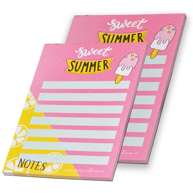 COI Notes Diary Writing Pads, Cute Stationery to DO List Organizer Daily Journal, Set of 4