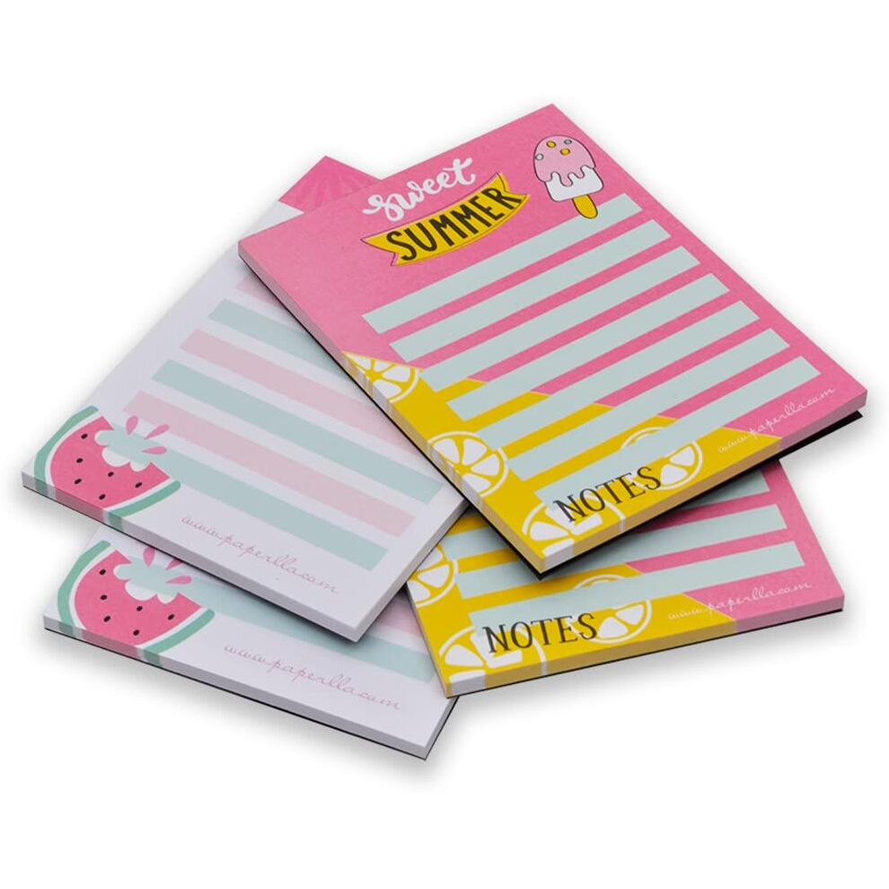 COI Cute Stationary Note PAD, to DO List Diary Office Supplies UNDATED Planner, Set of 4