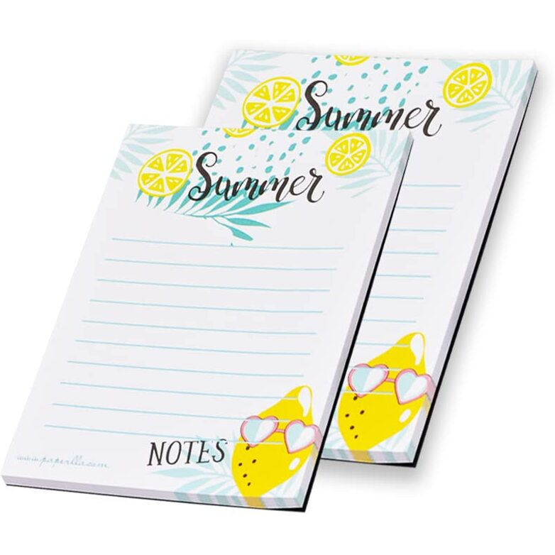 COI Daily Journal Writing Pads, Notes Diary Personal MEMO Pads to DO List Note Pads Gift for Brother and Sisters, Set of 4