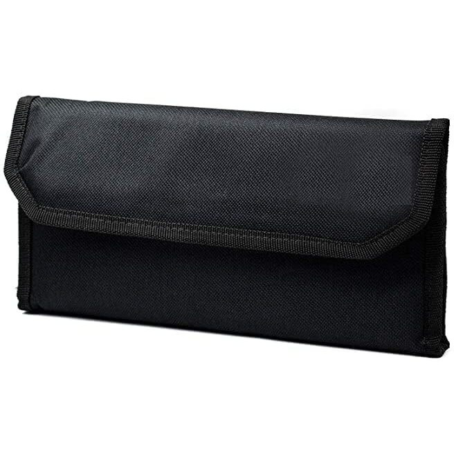 CAMPIO Plastic Book Holder Travel Organizer, Card Holder, Vehicle Documents Holder With Multi Pocket Expanding Zip Pouch (Black)