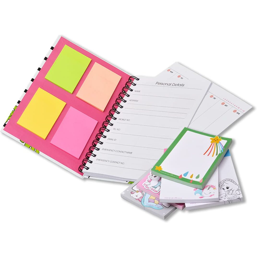 COI FLAMONGO Design Undated Daily Planner - A5 to Do List Notebook Spiral Appointment Planner, Hardcover with to-Do-List.