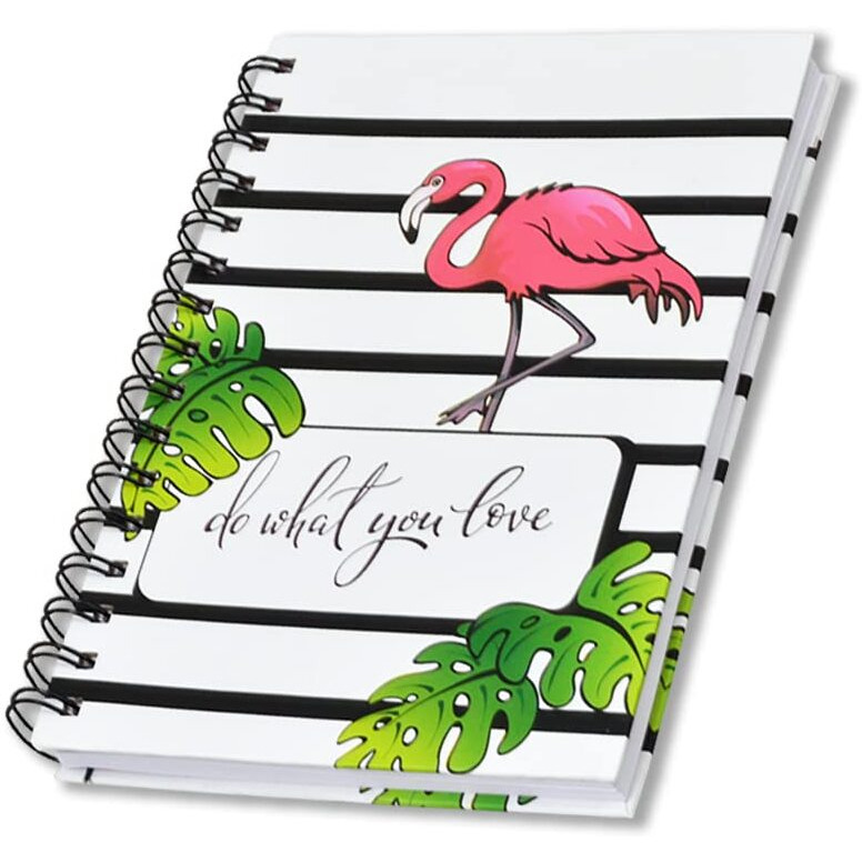 COI FLAMONGO Design Undated Daily Planner - A5 to Do List Notebook Spiral Appointment Planner, Hardcover with to-Do-List.