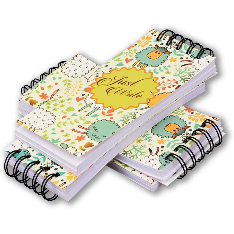 COI Pack of 4 Notepad Soft Cover Notebook Unruled Paper Cover Letter Design Journal Notepad.