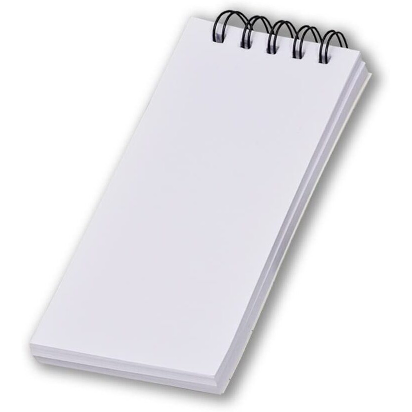 COI Professional Writing Daily Notepad, Memo Pad, Unruled, Spiral Bound Cover Journal, Set of 4.